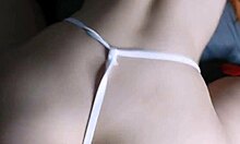 sliding her panties aside for a delicious fuck