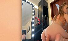 Ever seen a redhead hottie ride a dildo like this? Her petite frame shakes with every thrust.