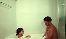 beautiful latina babe fucking in the bubble bath