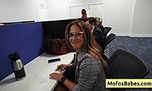 Horny Office Milf Sasha Pearl Parker Ambrose Plays Naughty With Big Boobs