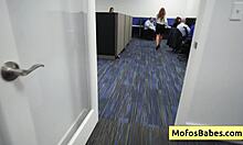 Horny Office Milf Sasha Pearl Parker Ambrose Plays Naughty With Big Boobs