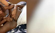 Real Ebony Lesbian Gets Rough Finger Fucked Until Squirting