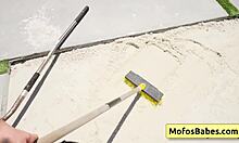 Angelina Moon Sucks Huge Dick And Slides It Into Her Shaved Pussy