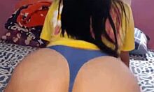 Dancing to my favorite music and touching my pink vagina