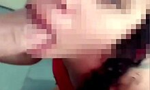 Sucking on that big fixed cock eagerly 😏