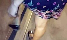 Teasing Busty Mature in Lima Streets Part 1