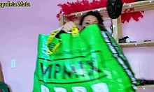 look at hot brazilian brunette showing natural tits and ass in lingerie