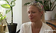 Blonde Gabi Fingers Herself with Toys in Bedroom Intimate Scene