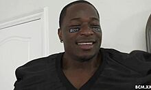 Petite cheerleader moans passionately riding big black cock