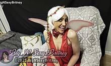 Southern Belle Britney Delivers Deepthroat Facefuck and Facial in Cosplay POV