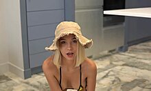 yo, watch this oiled Asian girl ride European dick like crazy!