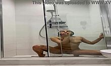 cute naked roxy showers and masturbates with moans 😍