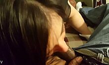 Sexy Thick White Girl Sucks Big Black Cock!