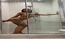 cute naked roxy showers and masturbates with moans 😍