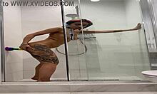 cute naked roxy showers and masturbates with moans 😍