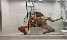 cute naked roxy showers and masturbates with moans 😍