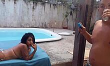 Letting my boyfriend fuck Samantha Squirt at the party with Thales Milleto