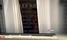 married whore caught masturbating while watching her own video