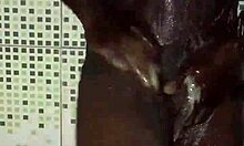 Quick Masturbation With Big Black Cock Before Shower