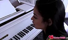 annoying bro pisses off stepsis with garden bikini tease