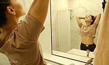 does kristina start her morning with a sexy shower routine?