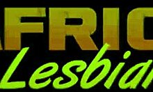 cute african lesbians giggle then eat pussy