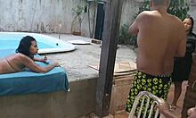 Letting my boyfriend fuck Samantha Squirt at the party with Thales Milleto