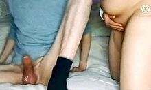 Amateur couple explores intimate close-up moments together