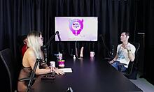 Blonde strips in swing house after guest's liberating comment