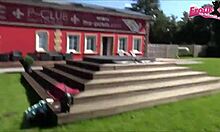 German Tattoo Prostitute with Monster Tits Bangs in Brothel