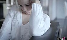 foster couple takes in shy blonde teen and fucks her