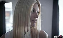 foster couple takes in shy blonde teen and fucks her