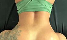 Hot anal pounding of beauty with slim waist and big ass creampie