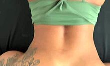 Hot anal pounding of beauty with slim waist and big ass creampie