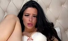 British exchange student enjoys solo play on webcam 😊