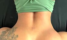 Hot anal pounding of beauty with slim waist and big ass creampie