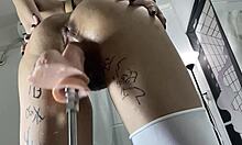 i love watching asian mei get her pussy drilled by dildo machine!