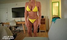 Junior Convinces Miss Wendy Raine to Handle His Bulging Pants.