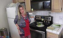 Milking Stepson in Kitchen Before Date with Lactating Curves