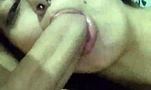 submissive wife debora prado gives sloppy blowjob every night before bed