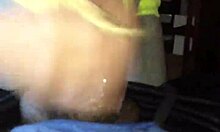 Sloppy blowjob on monster cock