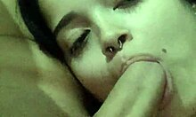 submissive wife debora prado gives sloppy blowjob every night before bed