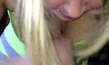 Sloppy blowjob on monster cock