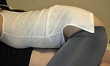 Japanese Wife Rides Lover in Close Contact Cowgirl Position with Kisses