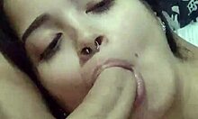 submissive wife debora prado gives sloppy blowjob every night before bed