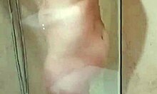 Spying on neighbor showering, got hot and finished