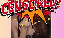 the real strip tease of beautiful redhead on sheer