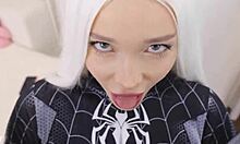 hey kate kuray, ready for spider-girl action in part two? can't wait to see that tight costume!