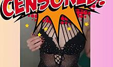 the real strip tease of beautiful redhead on sheer