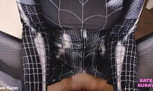 hey kate kuray, ready for spider-girl action in part two? can't wait to see that tight costume!